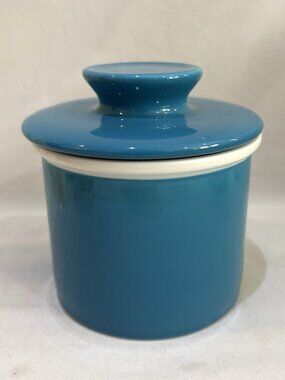 Sweese Eco-Friendly Lead-Free Pottery Butter Keeper Crock Blue
